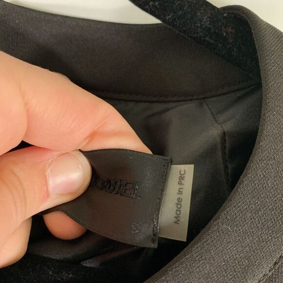 Blaque Label Mini Dress Women's Small Black Short Sleeve Shift Round Neck - Picture 3 of 9